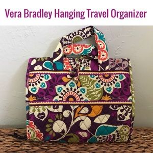 Vera Bradley Hanging Travel Organizer Plum Crazy